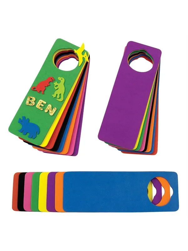 Colorations - Decorate your own Foam Door Hanger Set of 24
