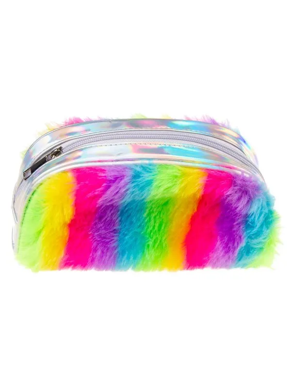 LG-Imports Fluffy Rainbow Pencil Case