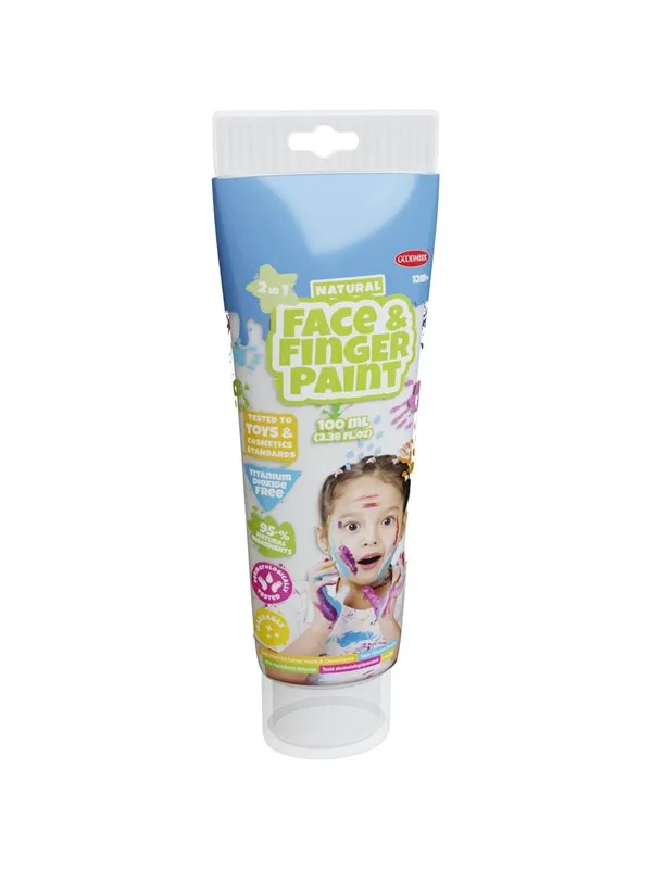 Boti Natural Face & Fingerpaint Tube - White 100ml