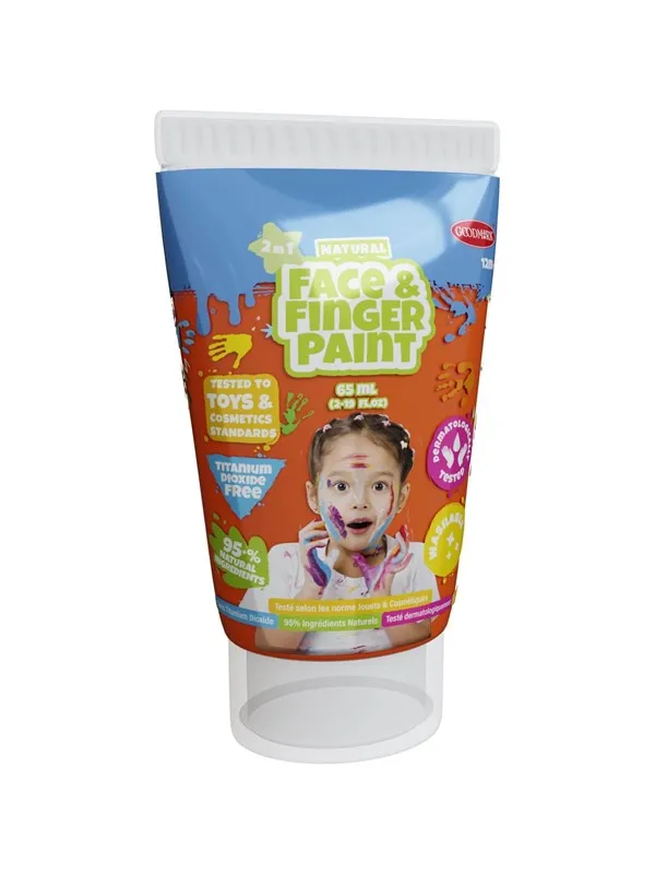Boti Natural Face & Fingerpaint Tube - Orange 65ml