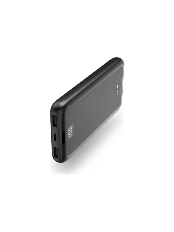 Hama Performance 10 Power Pack 10000 mAh 3 Outputs: USB-C 2x USB-A Anthracite Nødlader - Svart - 10000 mAh