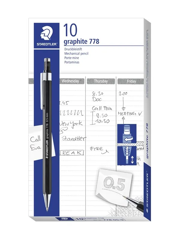 Staedtler Mechanical pencil graphite 10 pcs  05 black