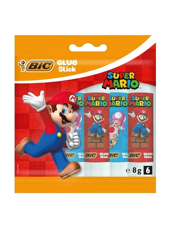 BIC Super Mario Glue Sticks 6 pcs.