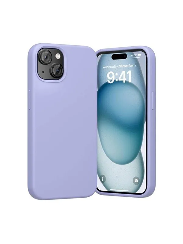 Vention KUFV0-20 Silicone Case for iPhone 15 Plus (purple)