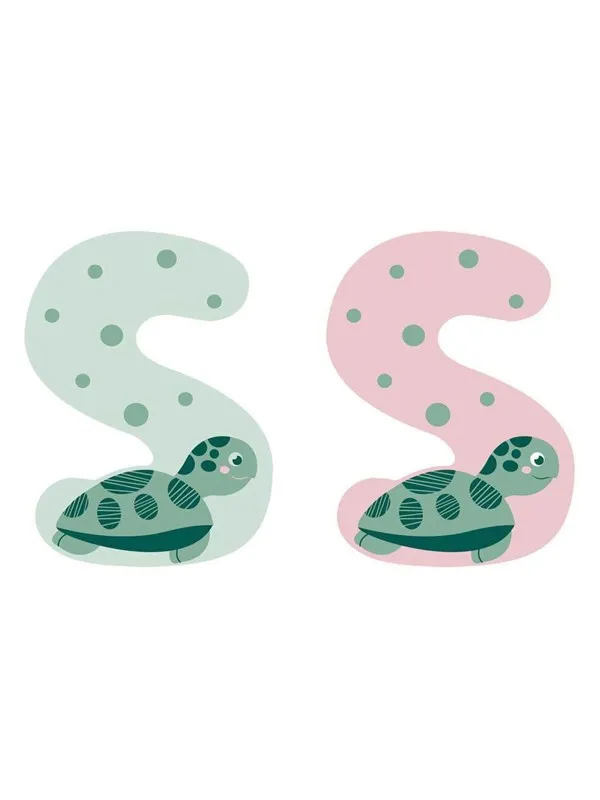 Small Foot - Wooden Animal Children's Letter - S