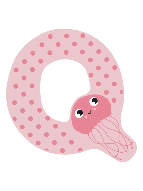Small Foot - Wooden Animal Children's Letter - Q