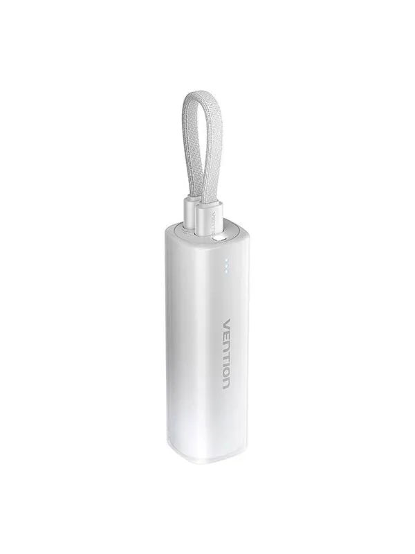 Vention Powerbank 5000mAh FHWM0 20W + USB-C to lightning cable (gray) Nødlader - Grey - 5000 mAh