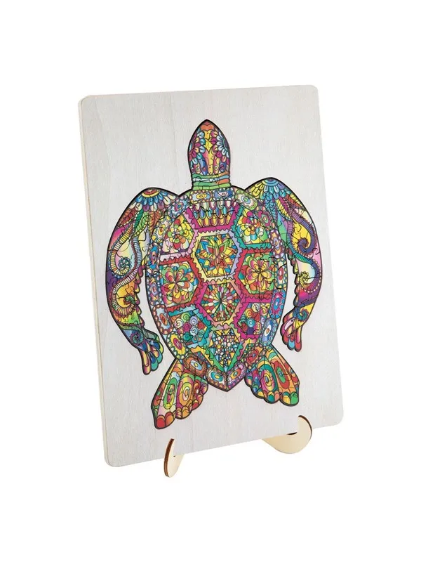 Creative Craft Group Wooden Jigsaw Puzzle Turtle 130 pcs. Gulv