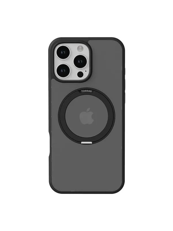 Torras Ostand Pro Case for iPhone 16 Pro Max (Black)