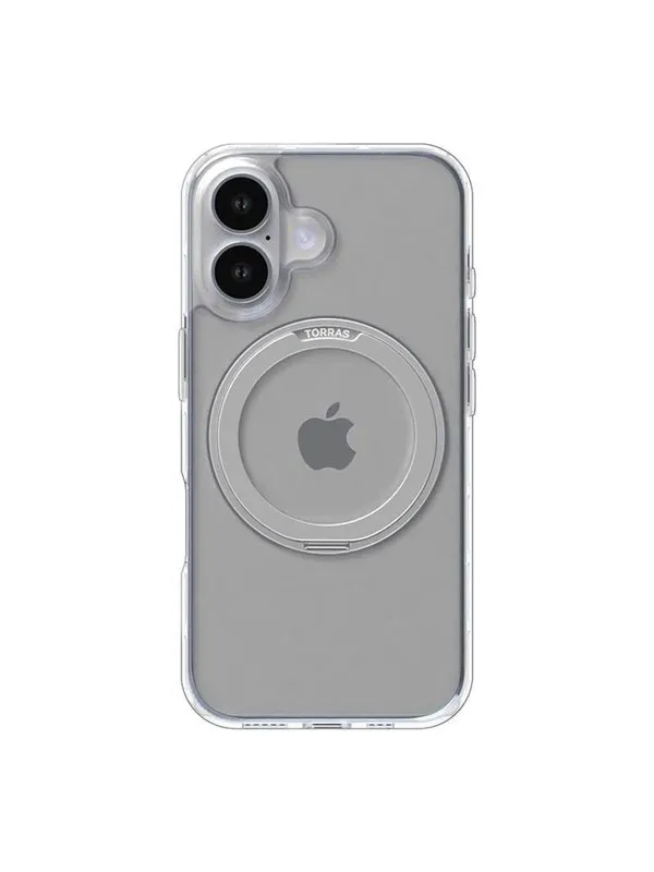 Torras Ostand Pro Case for iPhone 16 Plus (Transparent)
