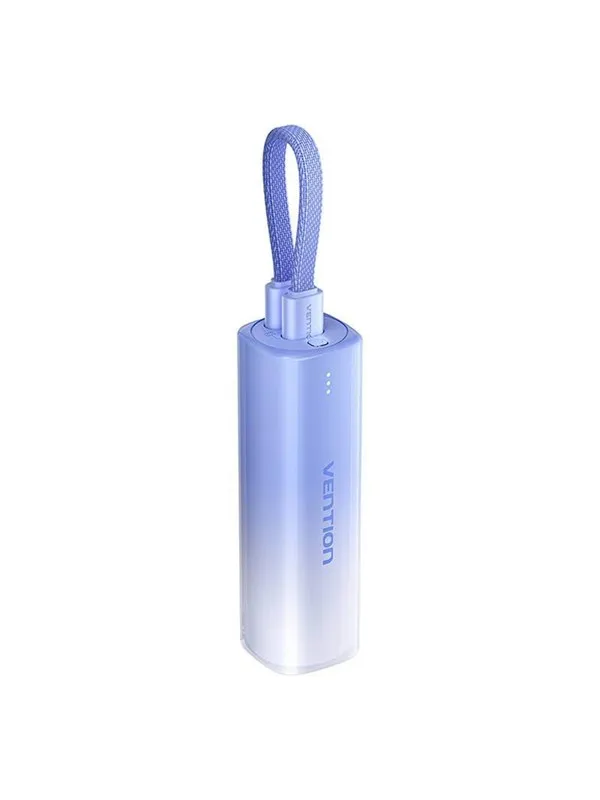 Vention Powerbank 5000mAh FHWL0 20W + USB-C to lightning cable (blue) Nødlader - Lilla - 5000 mAh