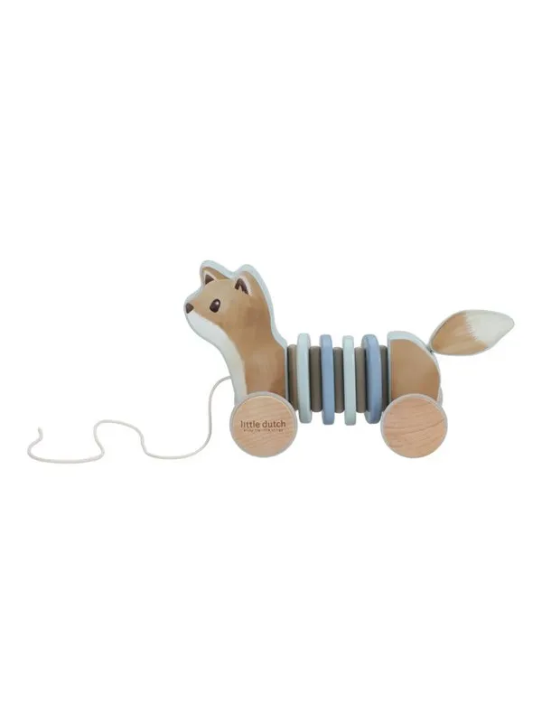 Little Dutch Pull-along wood Fox - Forest Friends