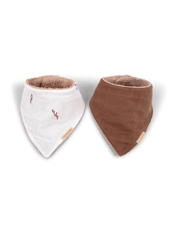 Filibabba Bandana bib 2-pack - Carrot Thief