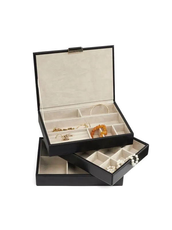 Gillian Jones - Multilayer Jewelry Box - Black