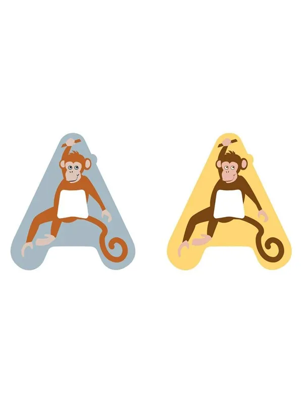 Small Foot - Wooden Animal Children's Letter - A