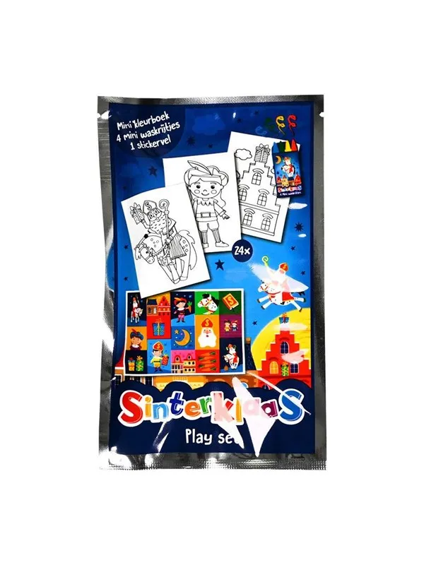 Wins Holland - Sinterklaas coloring book with 4 crayons and stick