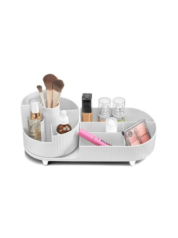Gillian Jones - Large table organizer with swivel function - White - Large