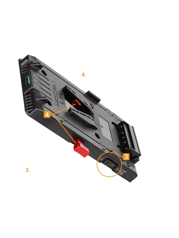 HEDBOX UNIX-FX9 V-Mount Adapter Power Plate