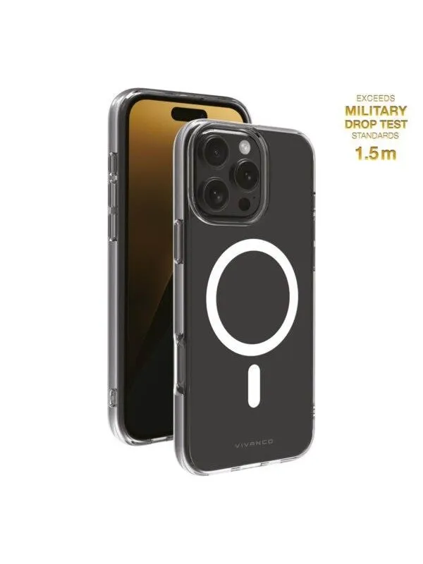 Vivanco Mag Clear Cover for iPhone 16 Pro Max - Clear