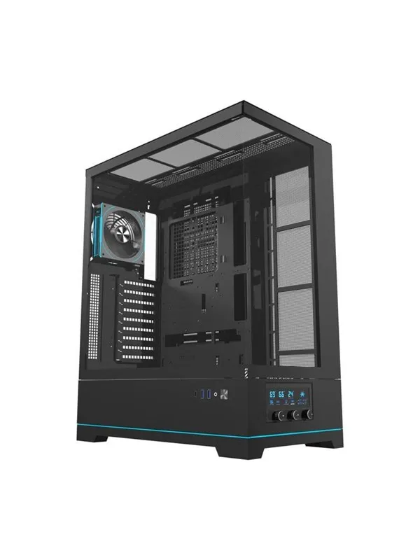 Darkflash DY451L PRO computer case with fan (black) - Kabinett - Miditower - Svart