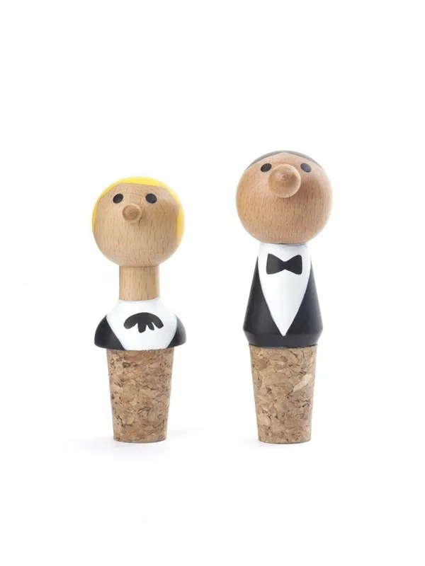 Kikkerland - Wine Stopper + Waiter (BA60) (Set of 2)
