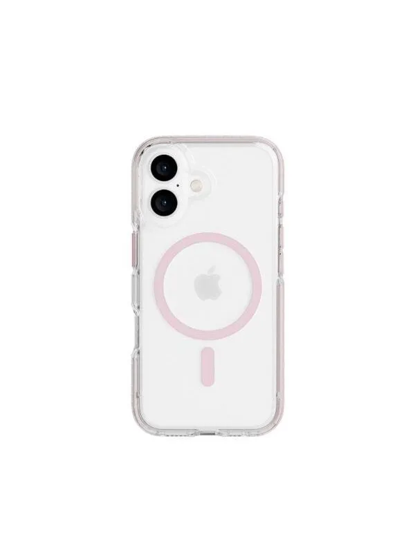 Tech21 Evo Crystal MagSafe for iPhone 16 - Pink