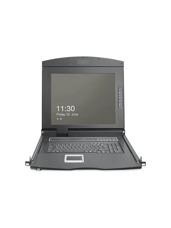 19" DIGITUS KVM console - Full HD (1080p) - 19"