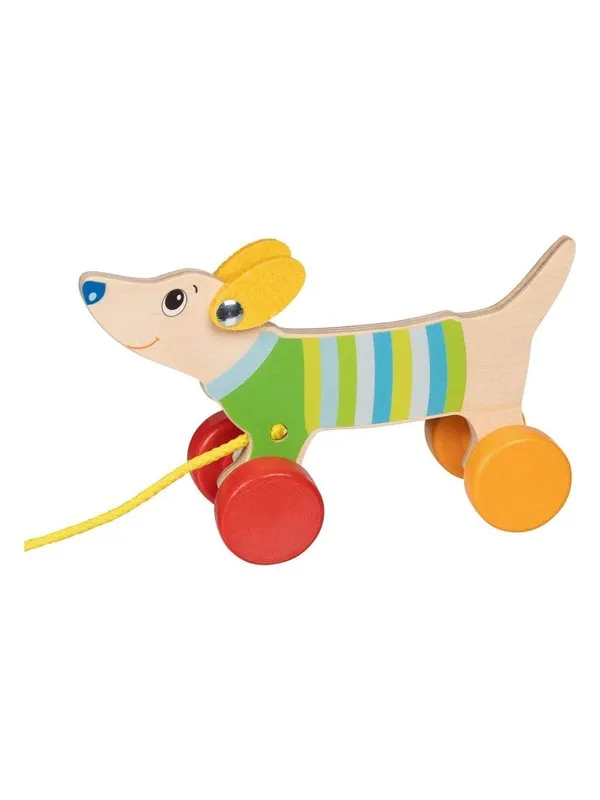 Goki Wooden Pull Along Dog