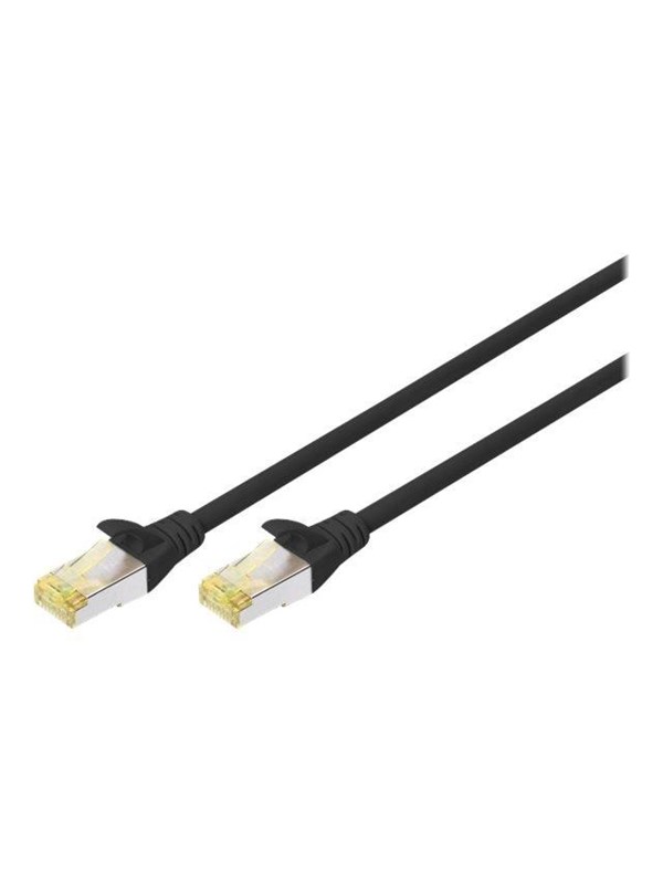 DIGITUS patch cable - Black - 3 meter - Svart - 3m