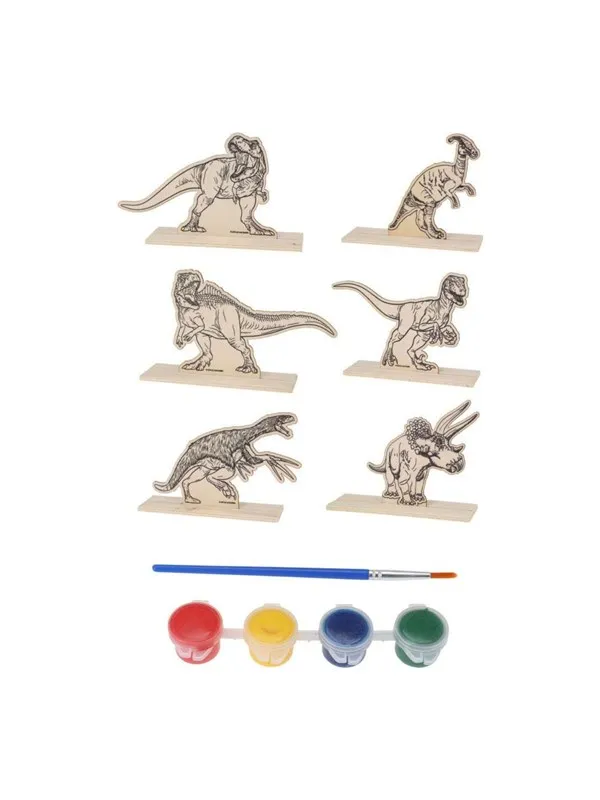 Artist & Co Dino Paint Set Wood 6 pcs.