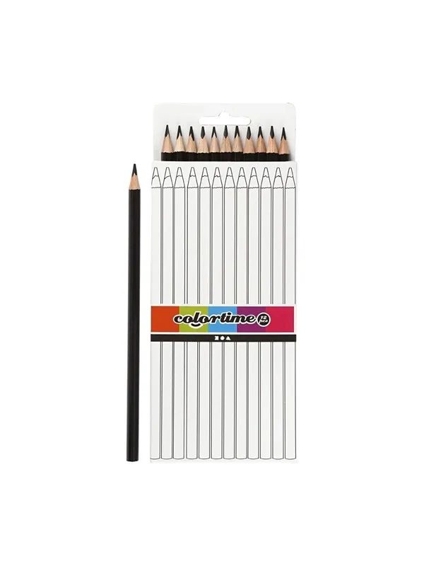 Creativ Company Triangular colored pencils - Black 12pcs.