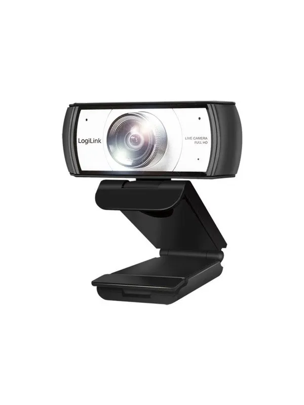 LogiLink Conference HD USB webcam 120° dual microphone manual focus