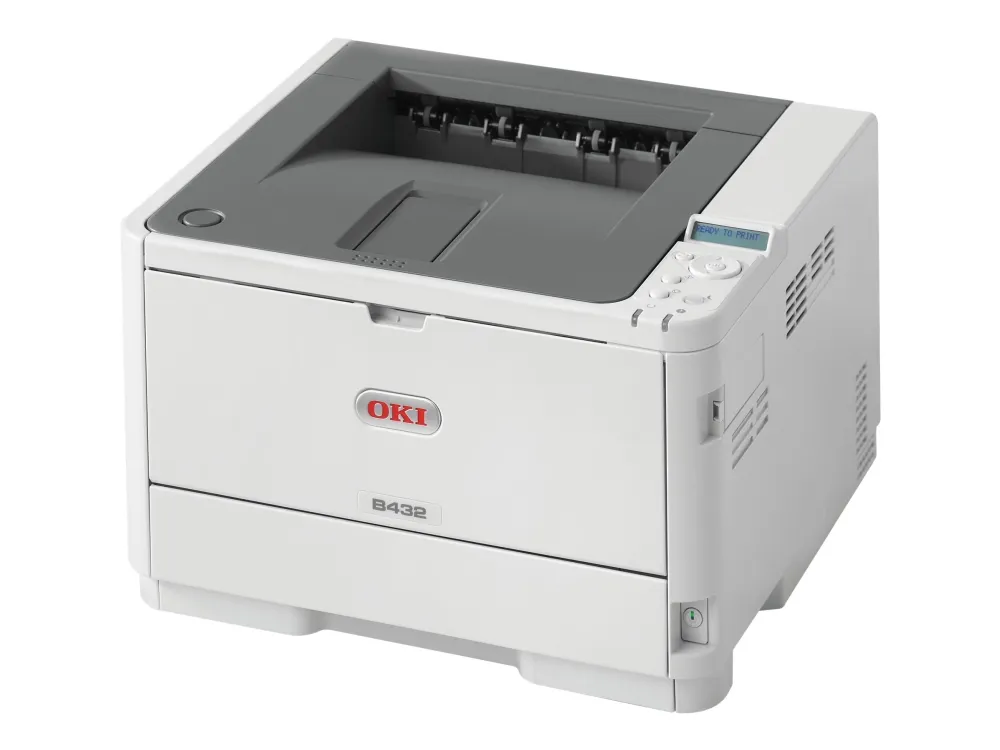 OKI B432dn Mono Laser Printer - Sort/hvit - LED