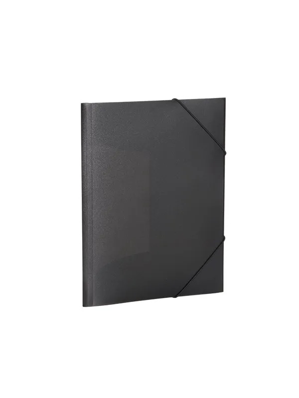 HERMA Elasticated folder A4 PP translucent black