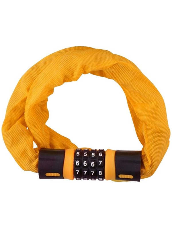 Dunlop - Bicycle Lock with Combination Chain - Orange