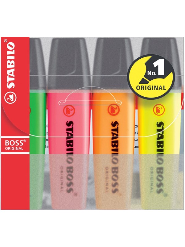 STABILO BOSS highlighter set of 4 colors