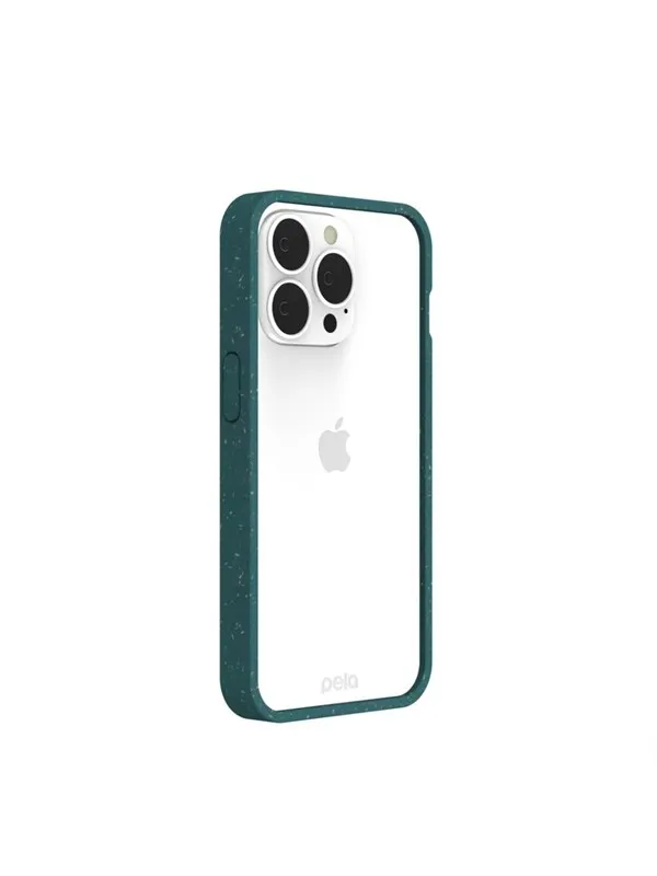 Pela Clear - iPhone 13 Pro case - Green