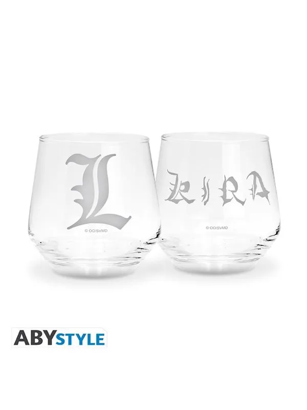ABYstyle - DEATH NOTE 2 Glass Set Kira & L - Glass
