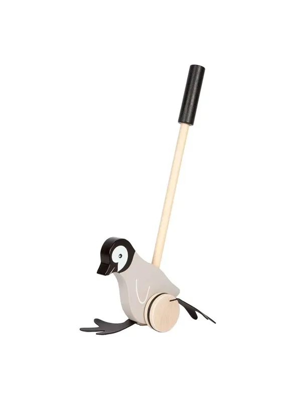 Small Foot - Wooden Push Figure Penguin