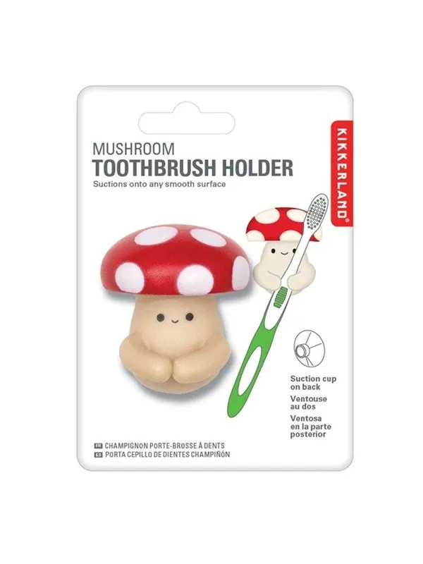 Kikkerland - Mushroom Toothbrush Holder