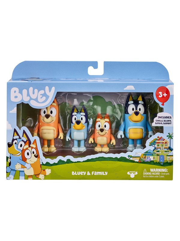 Bluey 4 pcs Figure pack