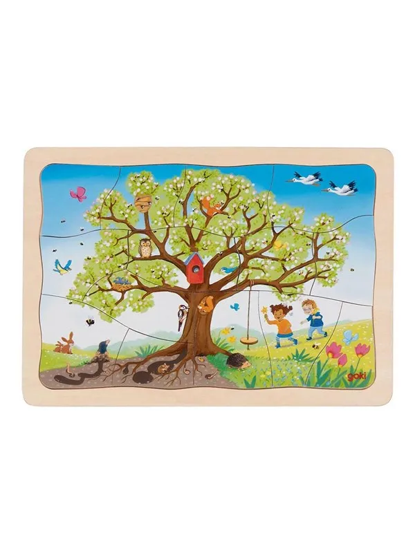 Goki Wooden Jigsaw Puzzle My Apple Tree 32 pcs. Tre