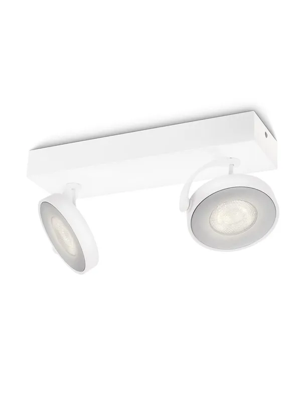 Philips Clockwork spot rail 2x5W 2700K white