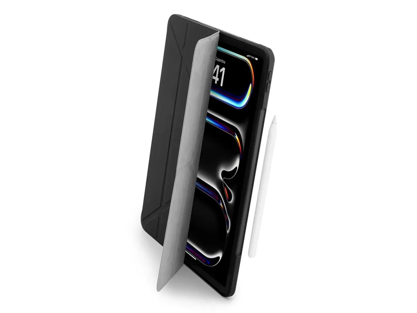 Pipetto iPad Pro 13 (2024) Origami No4 Folio Case - Black