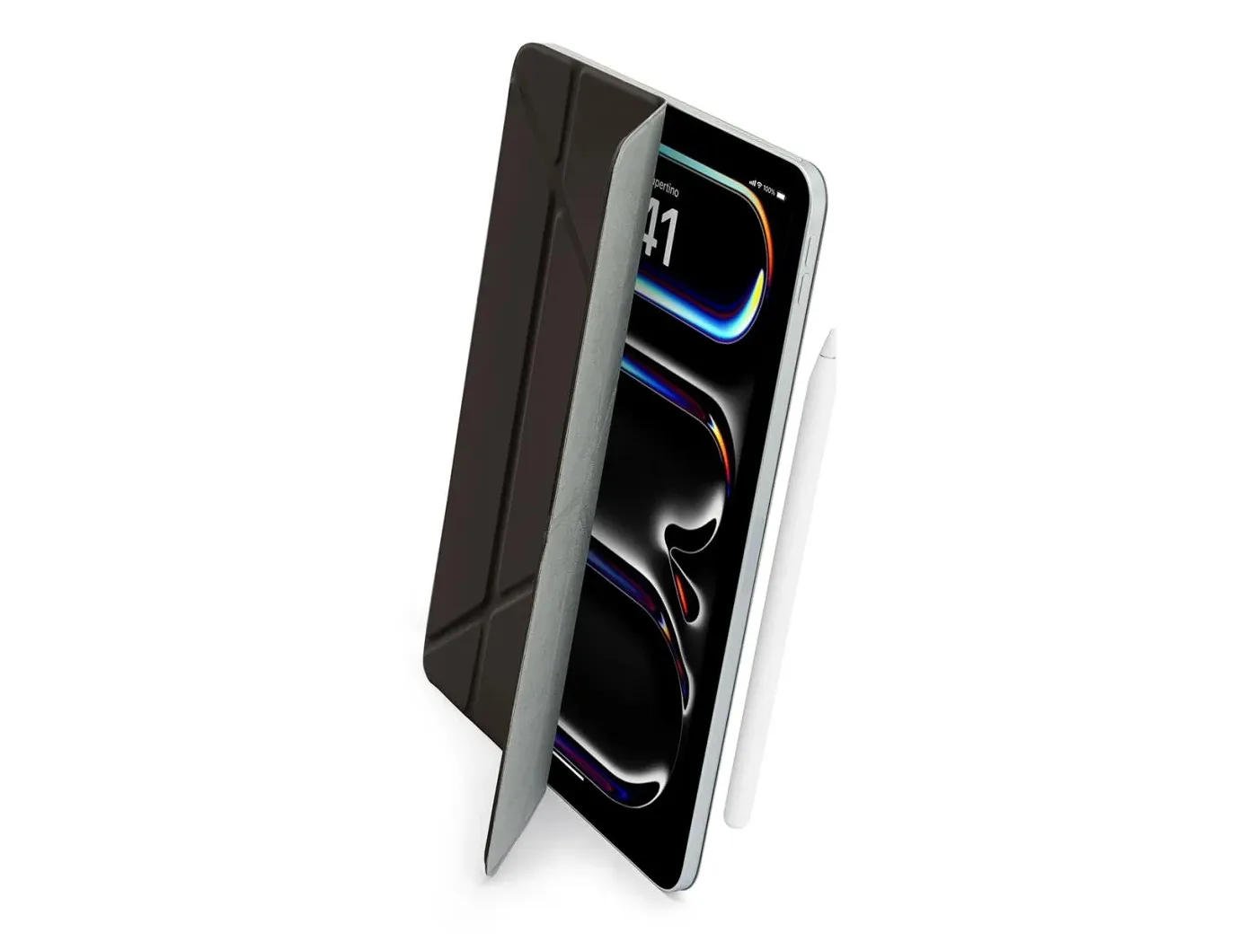 Pipetto iPad Pro 11 (2024) Origami No4 Folio Case - Black