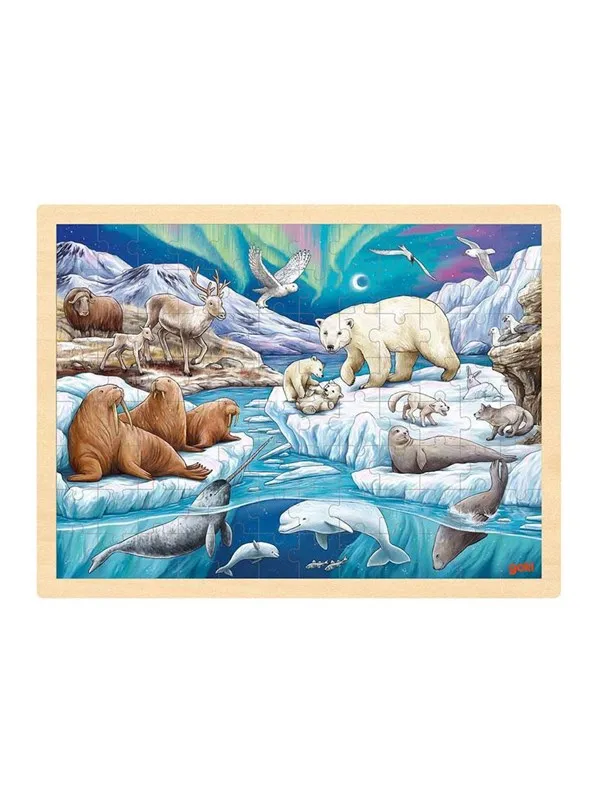 Goki Wooden Jigsaw Puzzle Polar Night 96pcs.