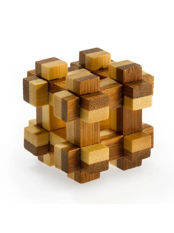 Eureka 3D Bamboo Brain Puzzle Prison House 3D Puslespill