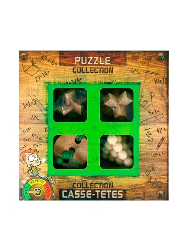 Eureka Wooden Brain Puzzles Junior 4 pcs.