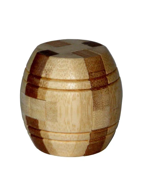 Eureka 3D Bamboo Brain Puzzle Barrel 3D Puslespill