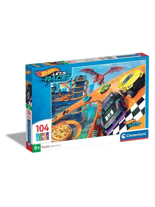 Clementoni Jigsaw Puzzle Super Color Hot Wheels 104pcs.